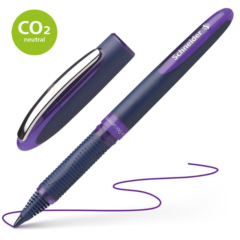 Violet Schneider Rollerball One Business pen with ultra-smooth tip, ergonomic grip, and consistent ink flow for effortless writing.