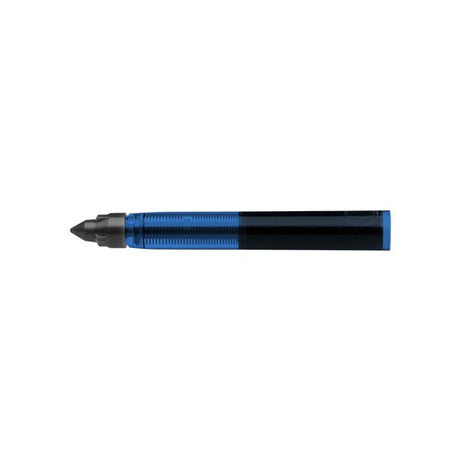 Schneider Rollerball refill cartridges in black with 0.6mm tip, ensuring smooth, quick-drying, and waterproof writing. Set of 5.