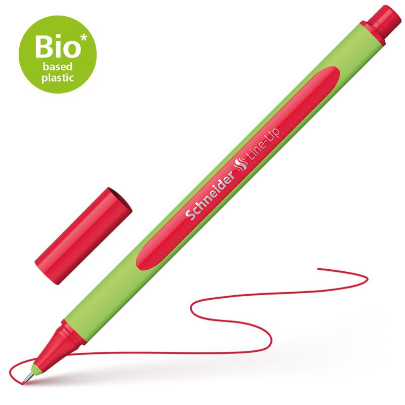 Schneider Fineliner 0.4mm in Romantic Red, featuring ergonomic design and vivid ink for precise writing and drawing.