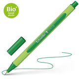 Schneider Fineliner 0.4mm in Blackforest Green, featuring eco-friendly design, ergonomic barrel, and cap-off ink technology.