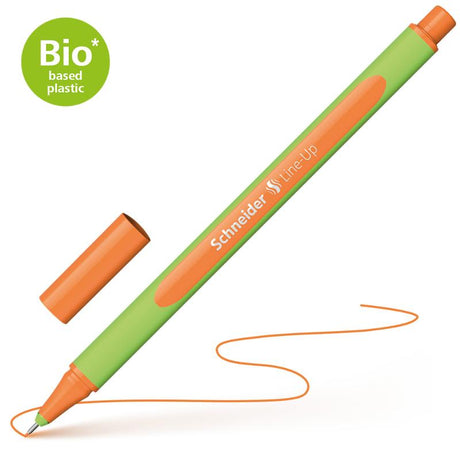 Schneider Fineliner 0.4mm in Tango Orange, featuring an ergonomic design and durable, eco-friendly construction.