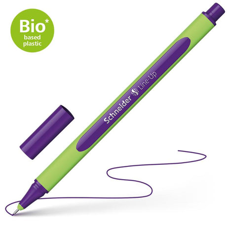 Schneider Fineliner 0.4mm in Daytona Violet, ergonomic design, vibrant ink, eco-friendly, ideal for writing and drawing.