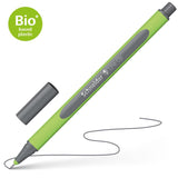 Sleek Space Grey 0.4mm fineliner with ergonomic grip, eco-friendly design, ideal for detailed drawing and writing.