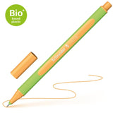 Vibrant neon orange fineliner with 0.4mm precision, ergonomic design, and eco-friendly construction for creative writing and drawing.