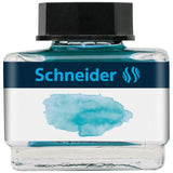 Schneider Bermuda Blue pastel ink in a 15ml glass bottle, ideal for journaling, lettering, and creative projects.