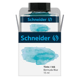 Schneider Bottle Pastel Ink in Bermuda Blue, 15ml, ideal for bullet journaling and crafting, with environmentally friendly refilling.