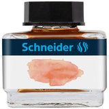 Schneider Apricot pastel ink in a 15ml glass bottle, perfect for art and stationery lovers, featuring a vibrant orange hue.