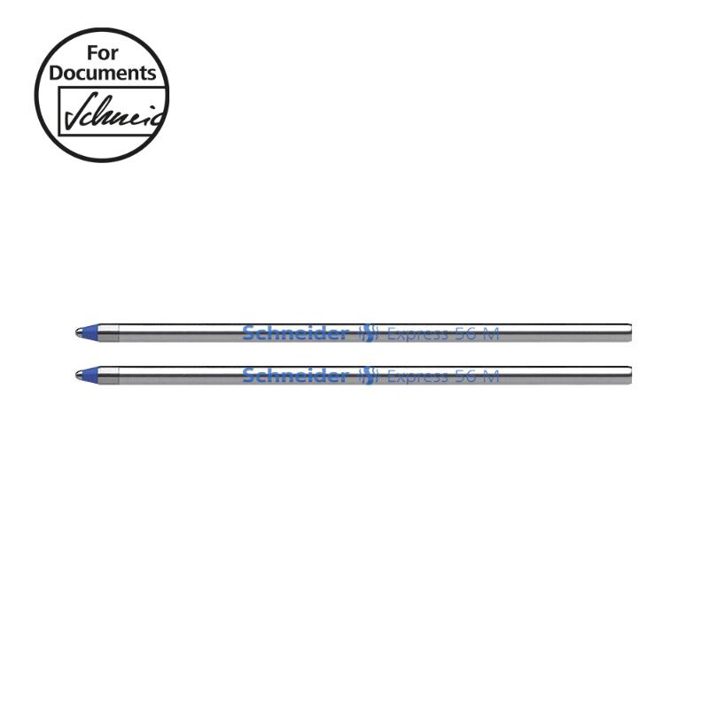 Schneider Pen Refill Ballpoint 56 Medium Blue 2 pieces