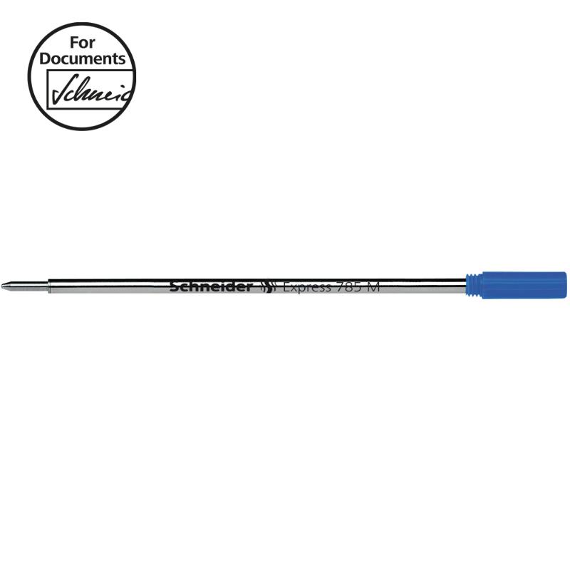 Schneider Pen Refill Ballpoint 785 Medium Blue 1 piece (Fits Cross)