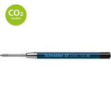 Schneider Pen Refill Ballpoint 755 in medium black, featuring smooth Viscoglide technology and a wear-resistant stainless steel tip.