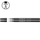 Schneider Pen Refill Rollerball 850, 0.5mm black ink, with wear-resistant tip and cap-off technology for smooth writing.