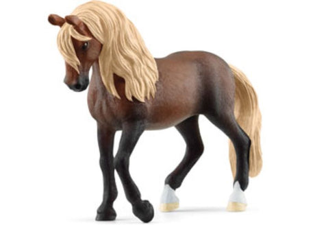 Lifelike Schleich Peruvian Paso Stallion toy, perfect for imaginative play and collecting with realistic details.