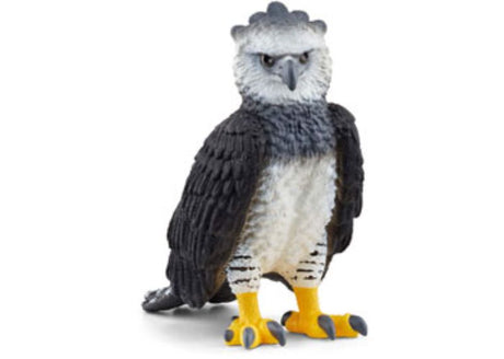 Handcrafted Schleich Harpy Eagle figurine showcasing detailed textures and colors, perfect for collectors and educational play.