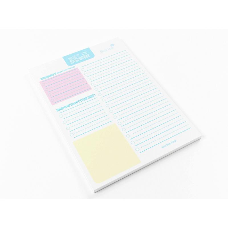 Silvine Get It Done A5 Planner Pad with 60 sheets for efficient task management and prioritizing important and urgent tasks.