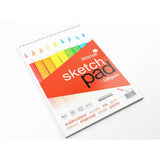 Silvine A4+ sketch pad with 30 sheets of 130gsm paper, perfect for sketching, drawing, and illustration on-the-go.