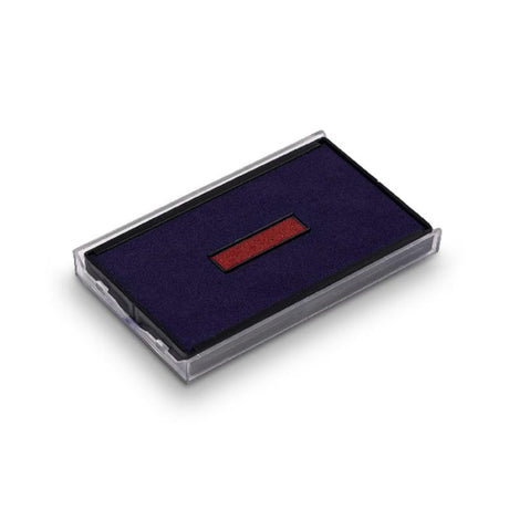 Trodat Pad 6/4926/2 in blue and red, ideal for 4726 stamps, ensures clean, non-toxic impressions with easy cartridge replacement.