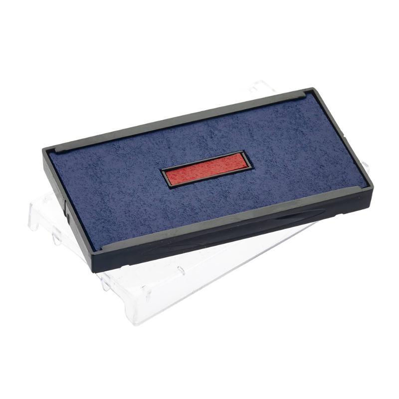 Trodat Pad 6/4931/2 in blue and red for a clean, vibrant stamping experience with easy cartridge replacement and non-toxic ink.