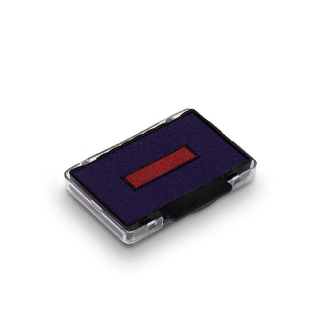 Trodat Pad 6/53/2 in Blue/Red, designed for clean, vibrant stamping with non-toxic ink, easy cartridge replacement, and moisture resistance.