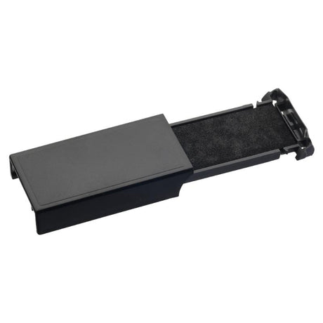 Trodat Pad 6/9412 Black for sharp, clean impressions; non-toxic, long-lasting ink, easy cartridge replacement, and 12-month warranty.