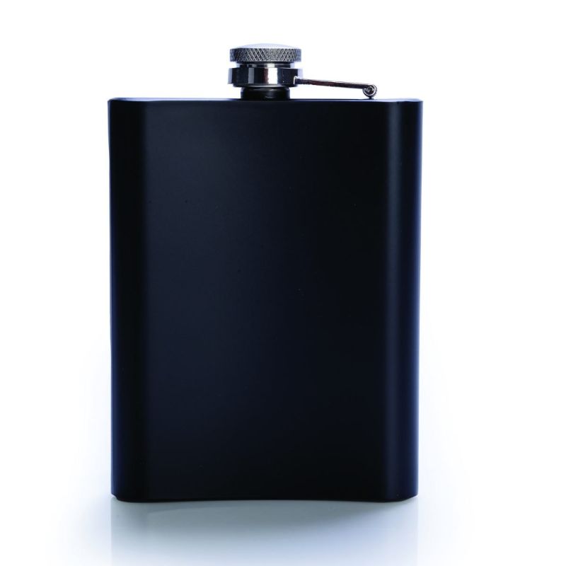 Stainless steel flask with cheeky "Best F*cking Dad" text, 8oz capacity, perfect for on-the-go drinks.