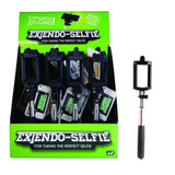 Set of 24 Extendo Selfie Sticks, expandable up to 50 cm, with stainless steel construction and non-slip grip for perfect selfies.