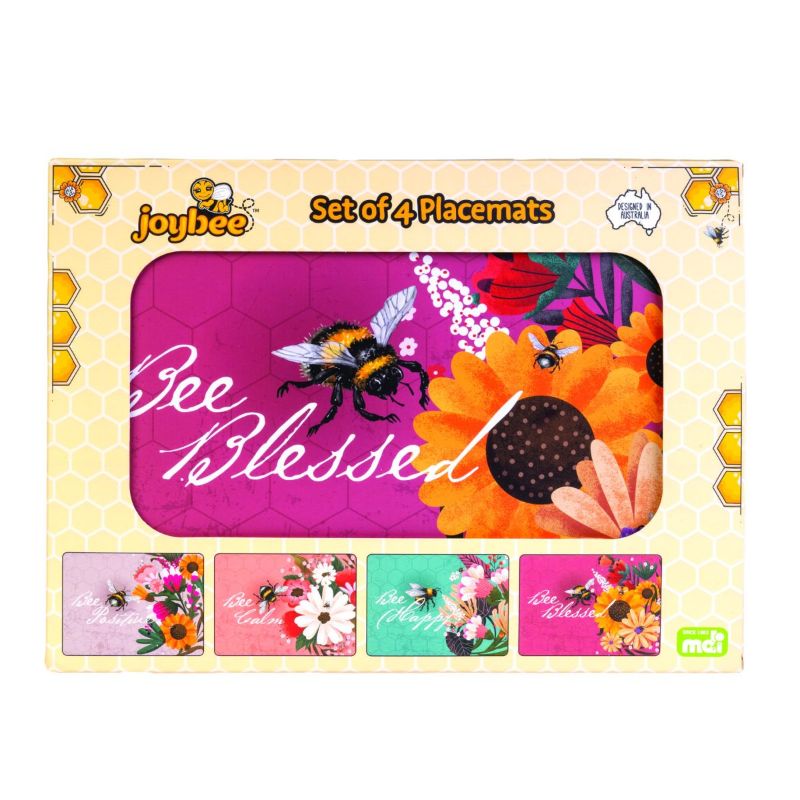Coasters Set - Bee Themed (6 Sets)