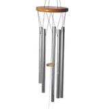 Wooden wind chime with metal tubes (88cm), featuring durable wood and soothing melodies for outdoor serenity.