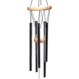Wooden Wind Chime featuring durable metal tubes, 58cm long, adds elegance and soothing melodies to your outdoor space.