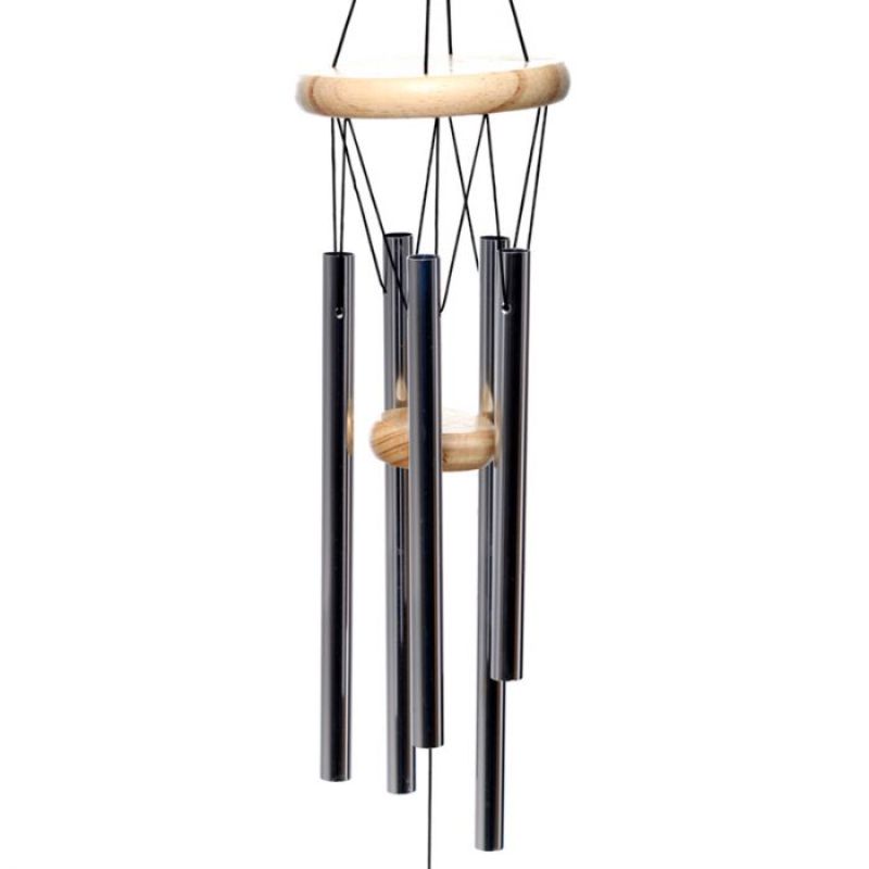 Wooden Wind Chime with Metal Tubes (58cm)
