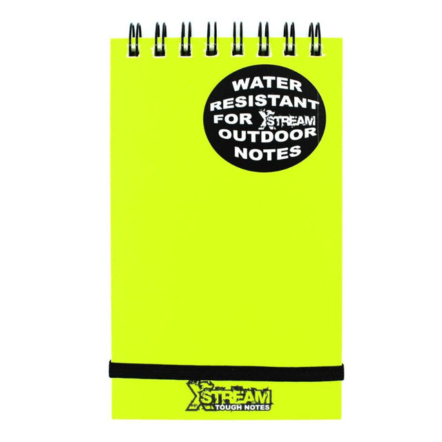 Silvine XStream Tough Notes: water-resistant pocket notebook with rugged covers, elastic strap, and 96 pages for outdoor adventures.