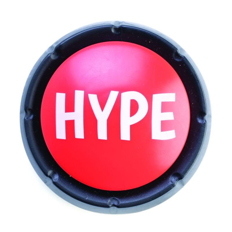 Set of 12 colorful Hype Buttons, each produces an iconic air horn sound to elevate any celebration or event.