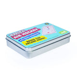 Set of 12 miniature air hockey games, perfect for portable fun at parties or gatherings, suitable for all ages.