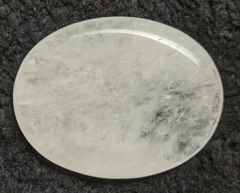 Worry Stone - Clear Quartz Oval (4.5cm)