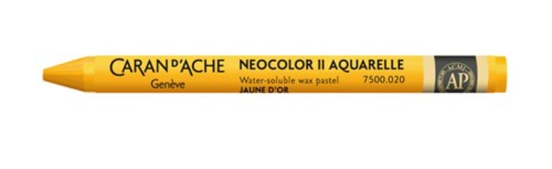 Crayon - Caran D’ache Neocolor Ii Golden Yellow - Pack of 10