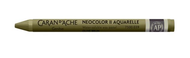 Crayon - Caran D’ache Neocolor Ii Olive Brown - Pack of 10