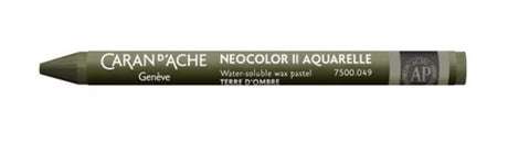 Caran D’ache Neocolor II Nat. Umber crayons pack of 10, artist-quality, watersoluble for versatile wet and dry techniques.