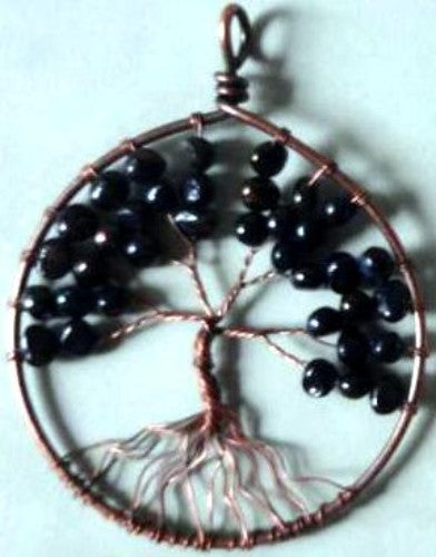 Set of 2 Black Pearl Tree of Life Pendants, featuring intricate designs and 5.50 cm diameter, symbolizing growth and connection.