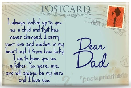 Set of 5 heartwarming fridge magnets for dads, featuring meaningful quotes and charming designs celebrating fatherhood.