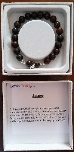 Elegant purple jasper chakra bracelet, 6cm diameter, promotes balance, clarity, and inner peace for spiritual well-being.