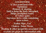 Set of 12 elegant goldstone keyrings, featuring shimmering stones with gemstone and zodiac insights, perfect for style and wellness.