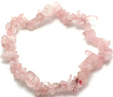 A set of 12 rose quartz bracelets, featuring calming gemstones and zodiac insights, promoting love and emotional healing.