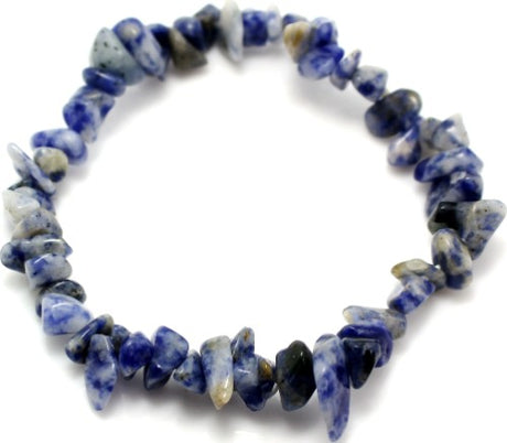 A set of 12 sodalite bracelets featuring deep blue stones, promoting healing, spiritual perception, and emotional balance.