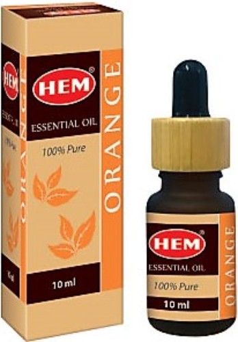 HEM Orange Essential Oil (10 ml) bottle showcasing vibrant citrus scent for aromatherapy, relaxation, and DIY projects.