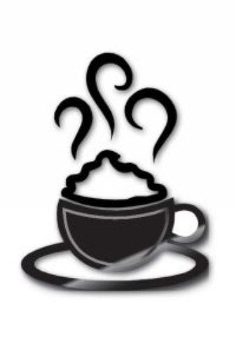 Charming wall art featuring a coffee cup design, crafted from durable ACM, perfect for coffee lovers' homes or cafés.