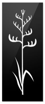 Stylish wall art in Black ACM, 230 x 550 mm, features durable design for indoor and outdoor elegance.