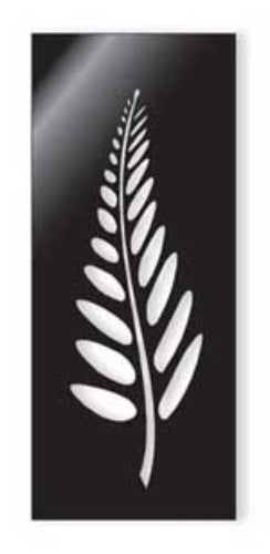 Contemporary wall art featuring a delicate fern design on black ACM, perfect for enhancing any indoor or outdoor space.