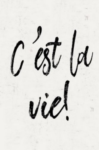 Elegant wooden wall art featuring "C'est La Vie" in French, perfect for enhancing any living space, 40x60cm.