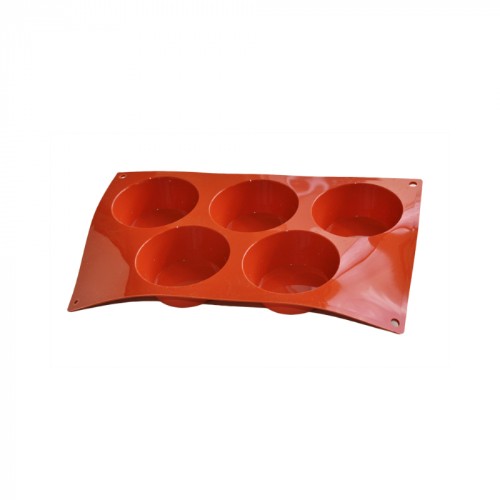 Silicone muffin tray set of 5, 81x32mm, perfect for easy-release muffins and baking convenience.