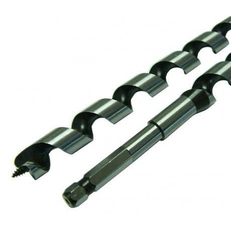 High-quality 22mm auger with chisel cutting edge, 400mm length, designed for precision drilling in various materials.