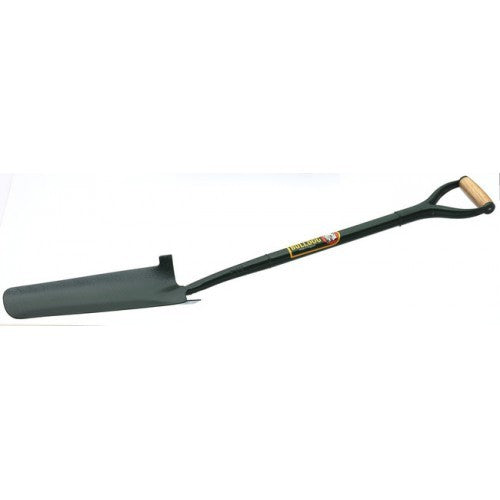 Bulldog Standard Draining Spade with a 400mm blade and Myd steel shaft, designed for effective drainage and soil tasks.